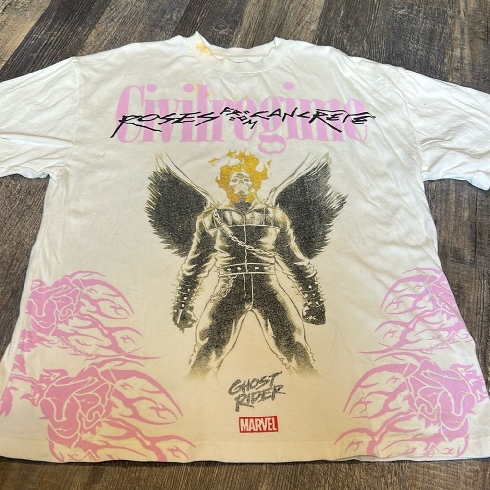 Ghost rider civil regime shirt marvel medium